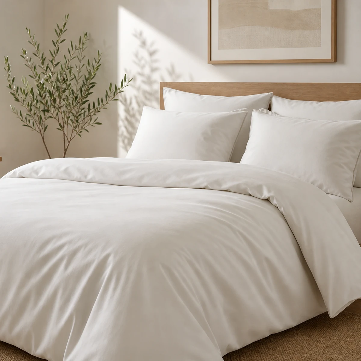 Organic Cotton Percale Duvet Cover Set